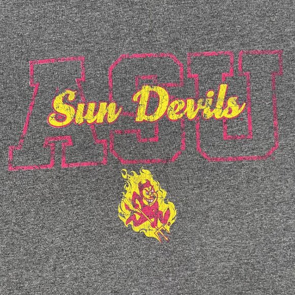 Old Varsity Brand ASU Sun Devils Grey T-Shirt Sz Large - Picture 4 of 4
